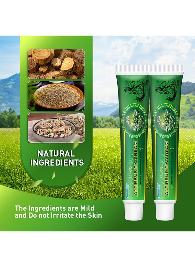 سوميفون كريم مضاد للحكة 20 جرام ، كريم مضاد للجراثيم العشبية ، لا تهيج للحكة ، والقضاء على لدغات الحشرات والأكزيما ، كريم مضاد للفطريات ، وتعزيز صحة الجلد لجميع أنواع البشرة - Image 5