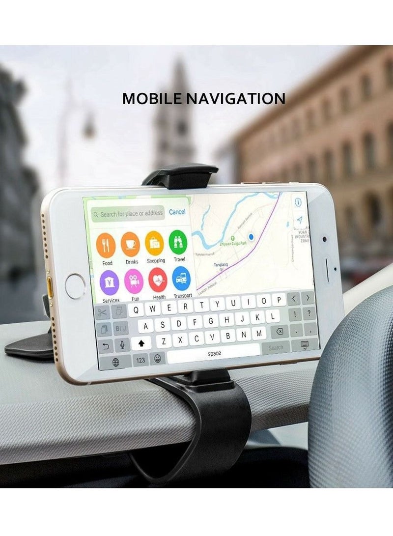 Car Phone Holder Dashboard Cellphone Mount Mobile Clip Stand HUD Non-Slip Cell Phone Holder Design for Smart phone - Image 3