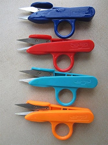 Neutral LOT OF 12PCS Random Color Sharp Point Quick-Clip Lightweight Speed Cutting Scissor for Sewing (Random Color) - Image 3