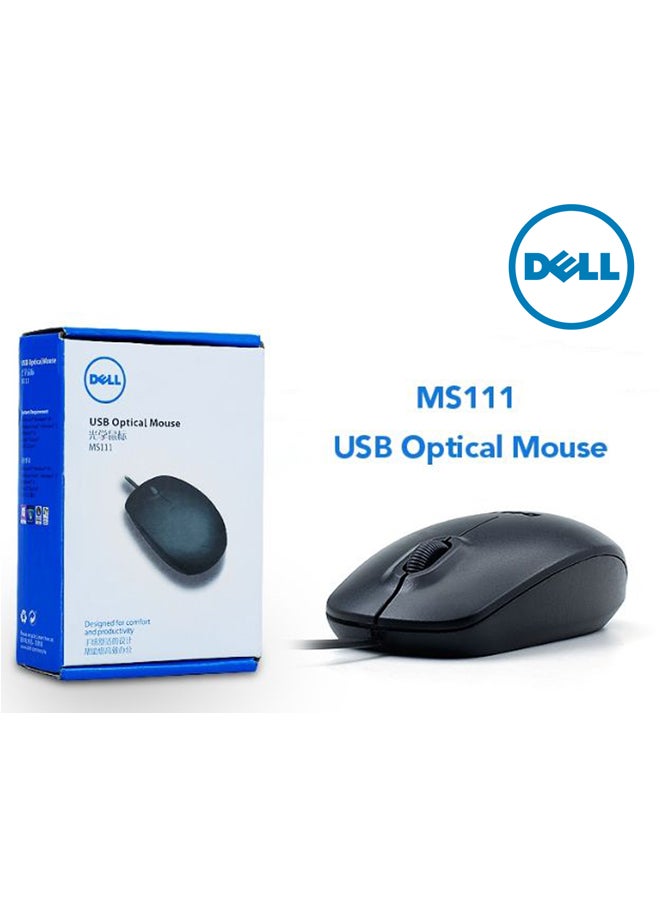 ديل ماوس طراز MS111 بصري سلكي أسود - Image 5