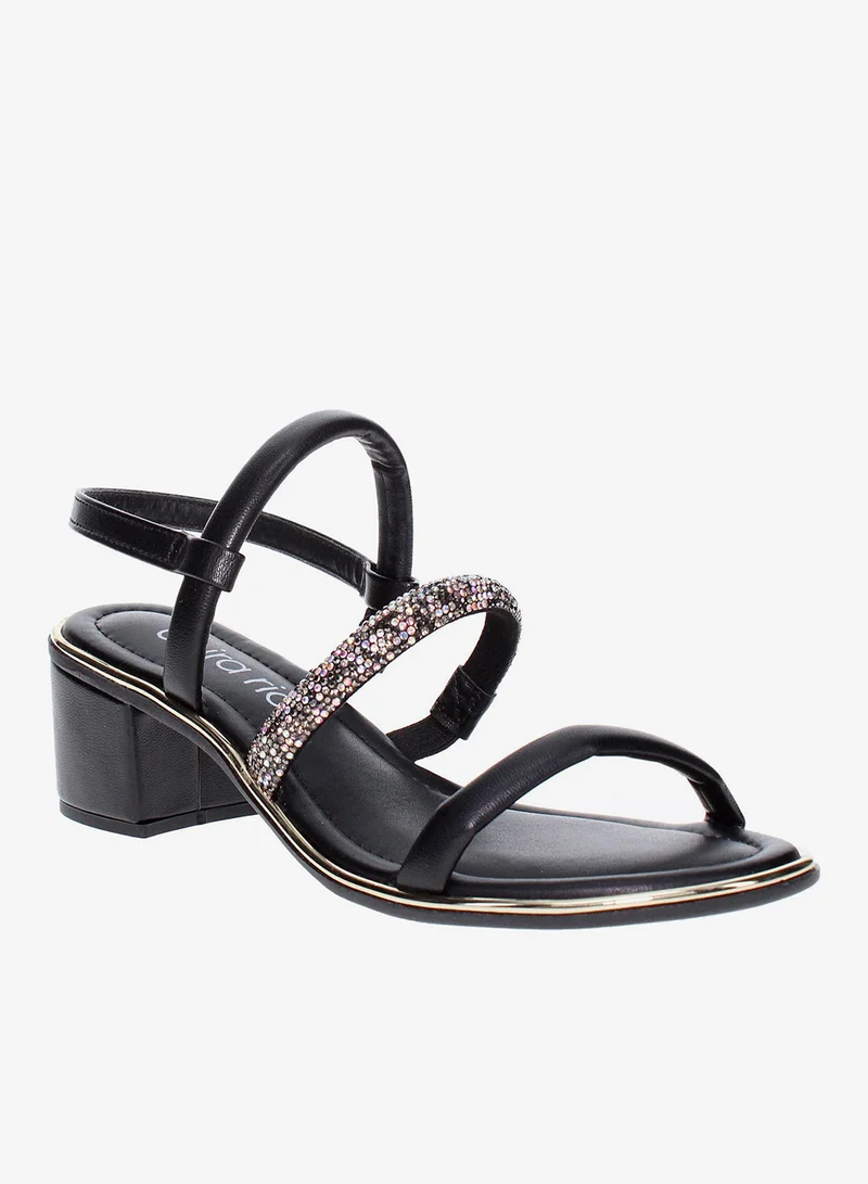 Mid Heels Sandals for Women – Sling Back Heel Sandals for Girls with Ankle Strap