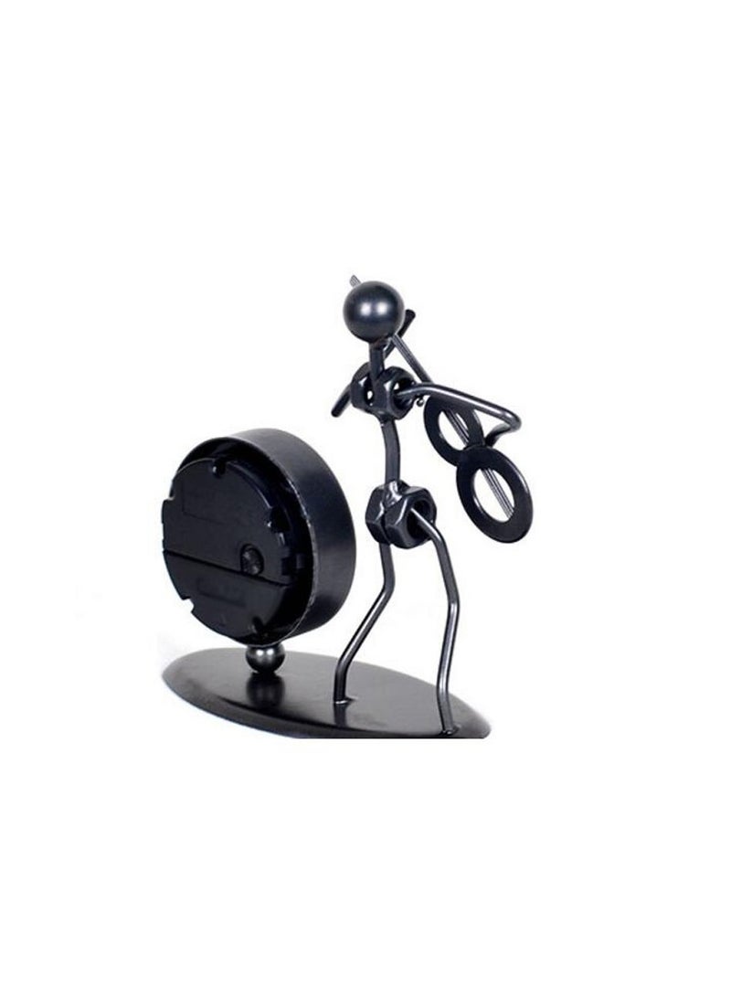 Metal Clock Modern For Home Office Decoration/Handicrafts Furniture Decorations Small Ornaments Creative Clock Desk Office Computer Desk Room Bedroom Bedside Decoration Crafts - Image 5