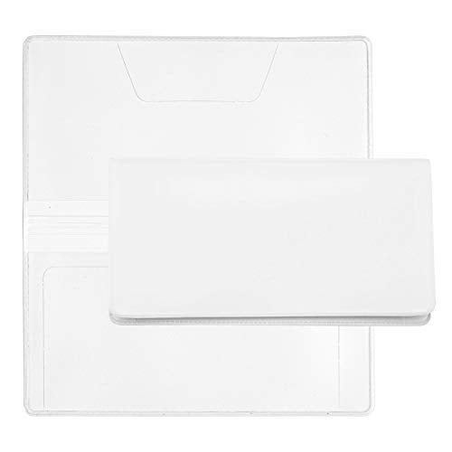 CAROUSELCHECKS White Vinyl Checkbook Cover, Top Tear Personal Vinyl Checkbook Cover - Image 3
