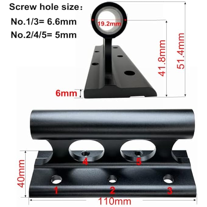 rayihni كتلة تثبيت شوكة الدراجة لحامل السيارة عارضة علوية تخزين سرير الشاحنة 9x100mm 15x110mm 15x100mm 12x100mm 15x150mm - Image 2