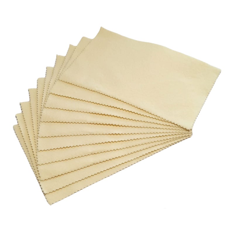 Sunshine 10 Sunshine Silver Polishing Cloth for Sterling Silver, Gold, Brass and Copper Jewelry Polishing Cloth - Image 2