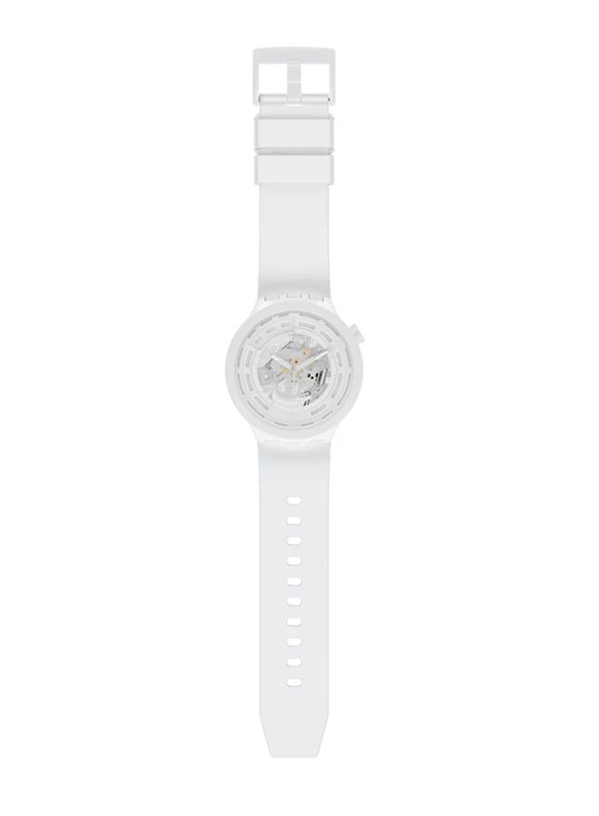 Swatch ساعة يونيكس بيولوجية سيراميك كواتز - بيضاء - Image 2