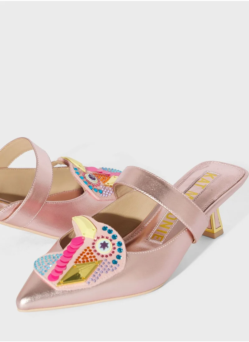 Kat Maconie Azari Hourglass Low Heeled Sandals