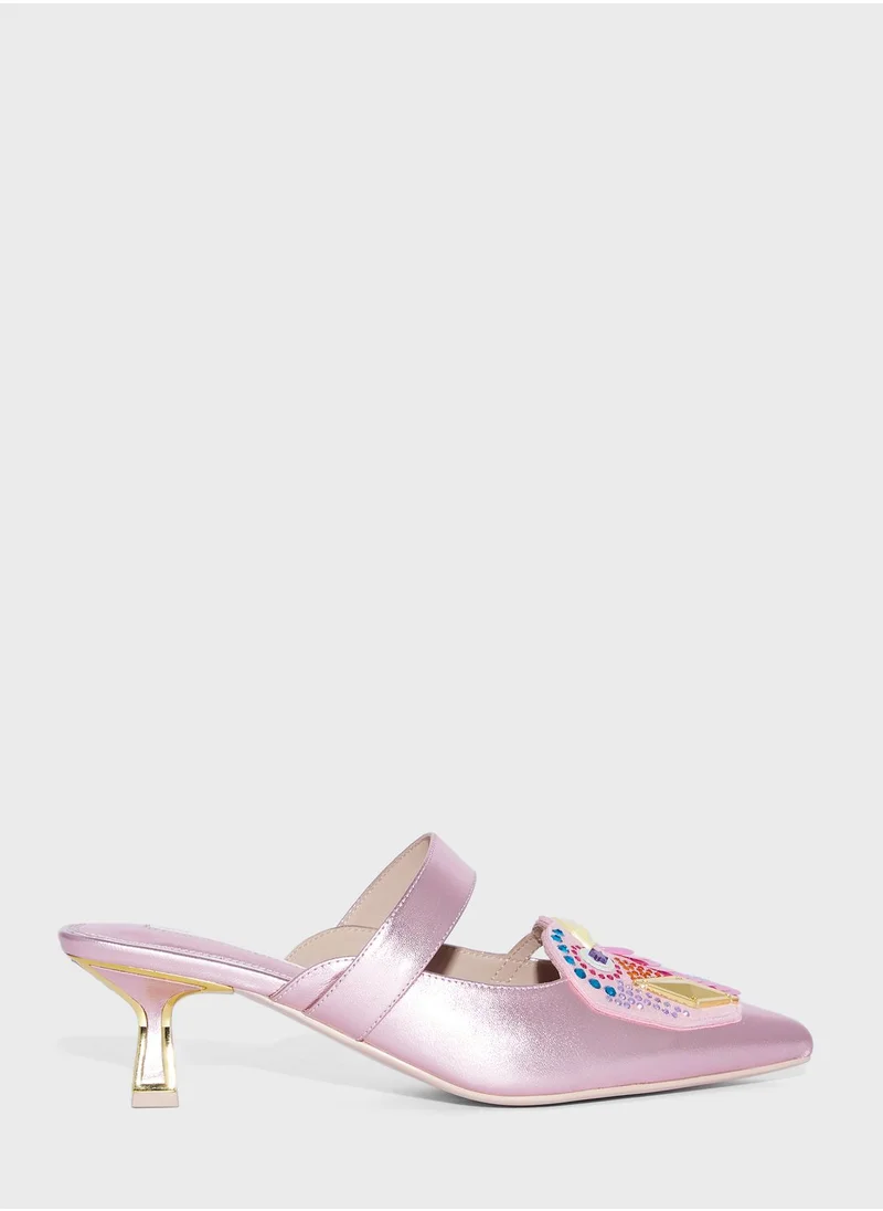 Kat Maconie Azari Hourglass Low Heeled Sandals