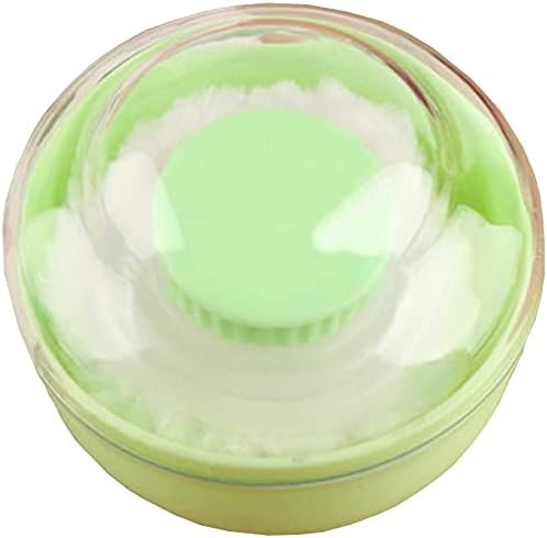 Topwon Baby Powder Container with Large Powder Puff AfterBath Body Powder Case for Dusting Powder Loose Body Powder for Toddler Infant Baby Mom BPA Free Green