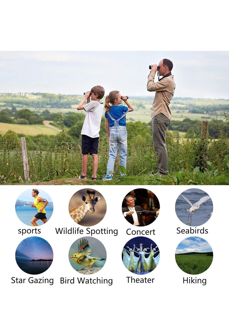 POLDR POLDR 12X25 Small Pocket Binoculars Compact Adults,Mini Kids Binoculars Boys for Bird Watching,Concert Theater Opera  - Image 4