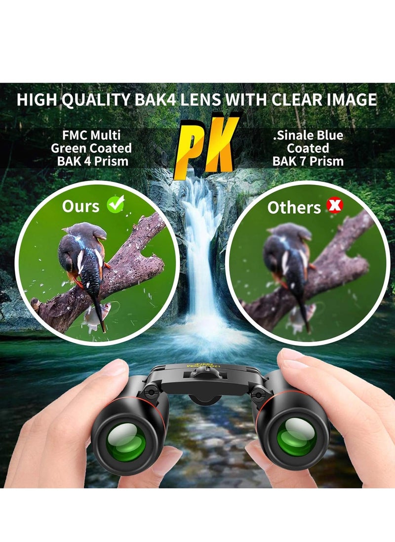 POLDR POLDR 12X25 Small Pocket Binoculars Compact Adults,Mini Kids Binoculars Boys for Bird Watching,Concert Theater Opera  - Image 5