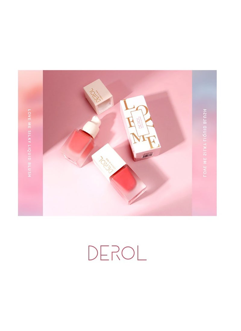 DEROL - Mousse Liquid Cream Blush For Cheeks Face Blushes Stick Palette Bronzer Highlighter Shape Contour Moisturizing And Breathable Matte Finish Long-wearing Waterproof For Women Makeup - Image 1