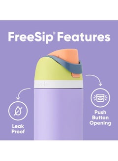 Owala FreeSip Insulated Stainless Steel Water Bottle with Straw for Sports and Travel, BPA-Free, 32oz, Light pink  - Image 3