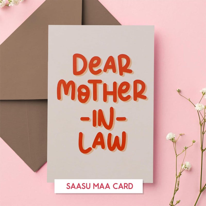 Oye Happy- Mother's Day Greeting Card - Gift For Sasu Maa/Mother-in-law - Mother's Day Gift Ideas - Image 1