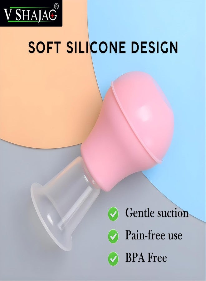 V SHAJAG® Silicone Nipple Puller with Case for Flat/Inverted Nipples – Breastfeeding Aid for Pregnant & Postpartum Women – Soft, Reusable, BPA-Free – Pack of 2 - Image 4
