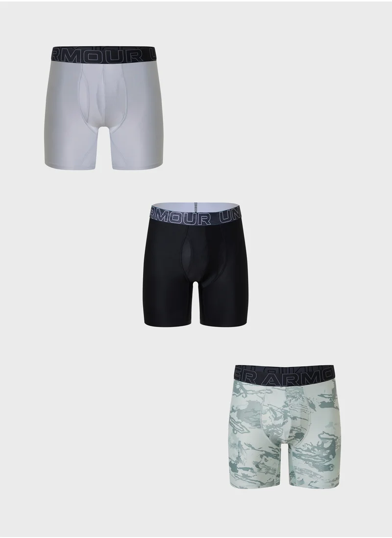 UNDER ARMOUR 3 Pack 6" Performance Boxer Breif