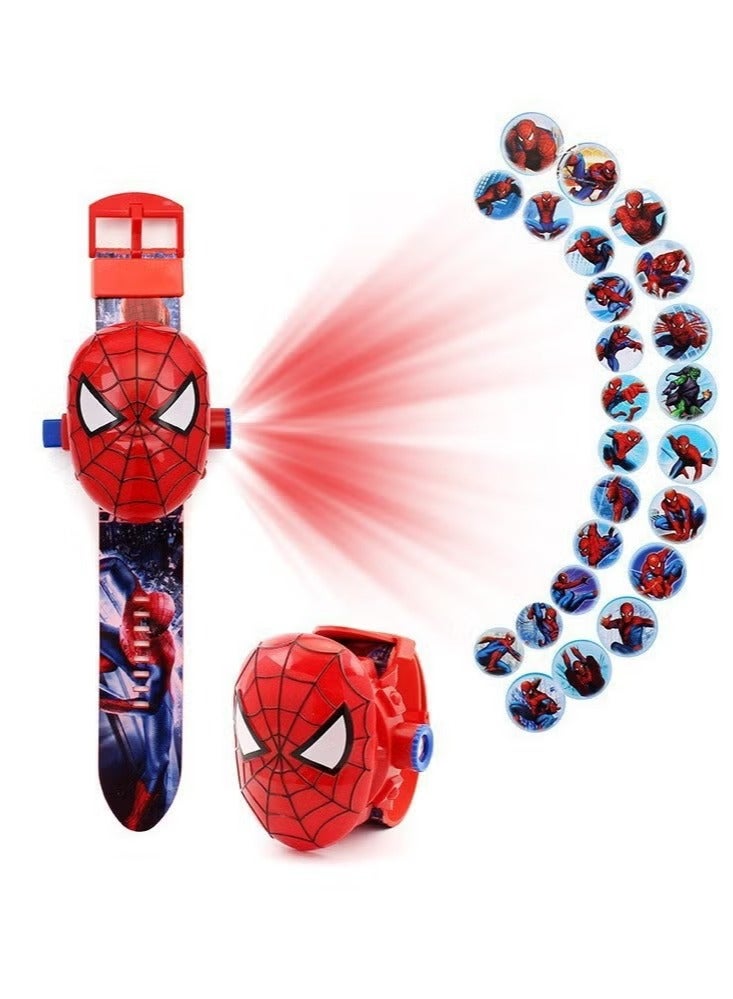 Spider Man Projection Watch Light Up Toy Gift for Children - Image 1