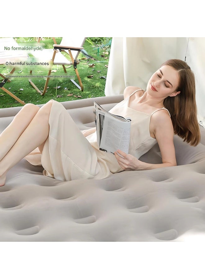 WALALLA Large Double Height Air Bed, Portable Inflatable Bed, Queen Air Mattress, Comfort Blow up Mattress Set with Electric Built-in Pump, Air Pillow, Storage Bag Ideal for Home or Outdoor Travel Camping - Image 3