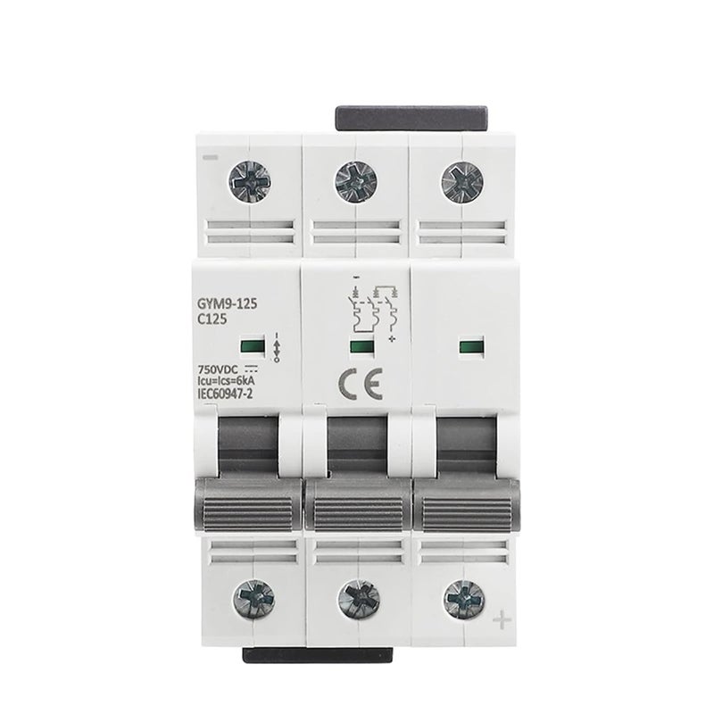 GYM9 125 100A 3 Pole 750VDC 6KA Mini Circuit Breaker DC MCB - Image 3