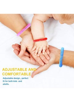 Ocean Repellent Bracelet Multicolour, 10 Pcs Natural Mosquito Repellent Band with 30 Pcs Stickers Safe for Kids and Adults Waterproof Insect Repellent Wristband for Indoor and Outdoor Protection  - Image 2