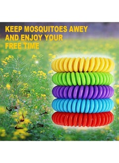 Ocean Repellent Bracelet Multicolour, 10 Pcs Natural Mosquito Repellent Band with 30 Pcs Stickers Safe for Kids and Adults Waterproof Insect Repellent Wristband for Indoor and Outdoor Protection  - Image 3