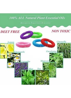 Ocean Repellent Bracelet Multicolour, 10 Pcs Natural Mosquito Repellent Band with 30 Pcs Stickers Safe for Kids and Adults Waterproof Insect Repellent Wristband for Indoor and Outdoor Protection  - Image 5