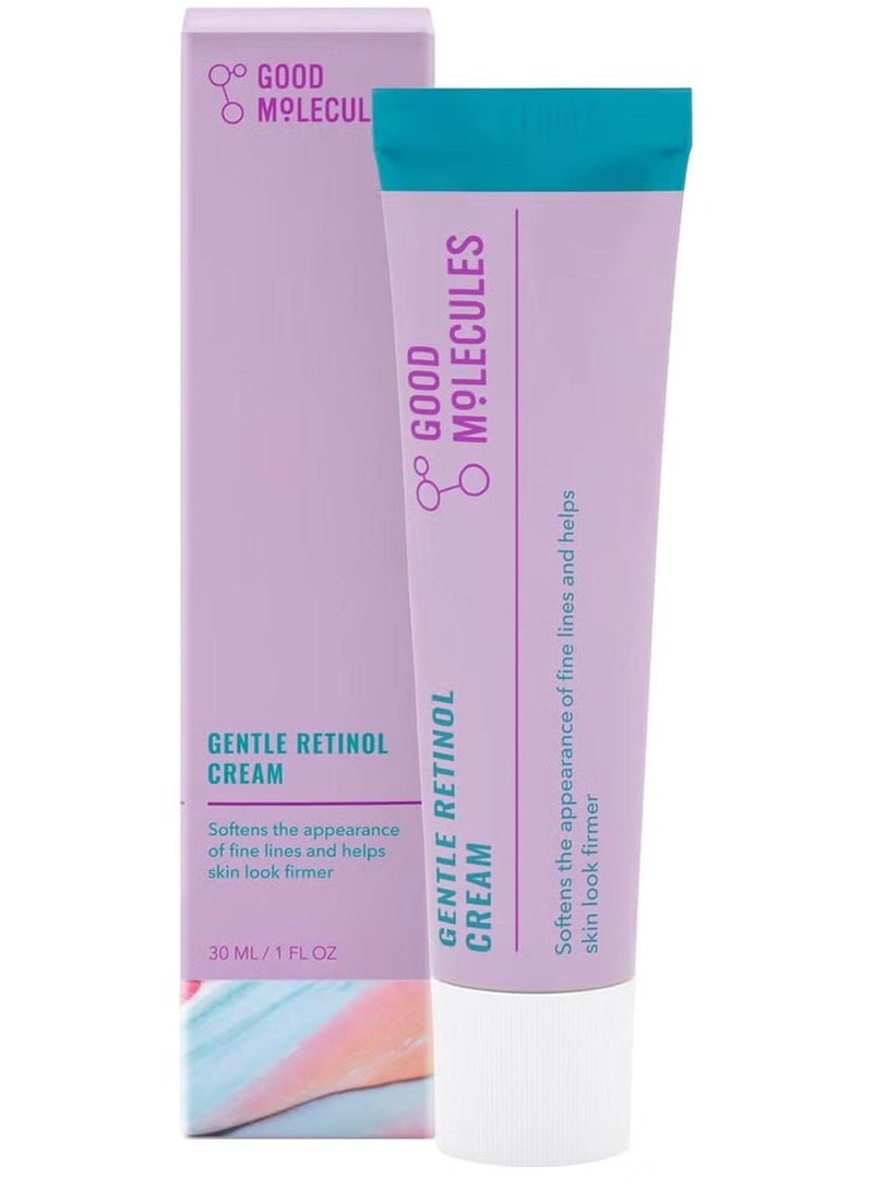 Good Molecules Gentle Retinol Cream - Night Cream with Retinol and Bakuchiol - Targets Fine Lines, Congestion, Enlarged Pores - Anti-Aging Skincare for Face - Image 1