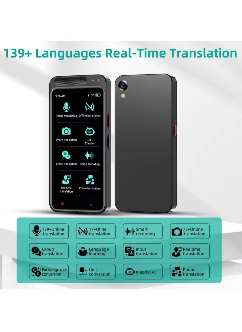 TIGER - AI Intelligent Voice Translator – 138 Languages Simultaneous Translation, Real-Time Voice Recognition, Support for Travel, Learning, and Business – Portable, Easy-to-Use, Accurate Language Translator Device for Global Communication - Image 1