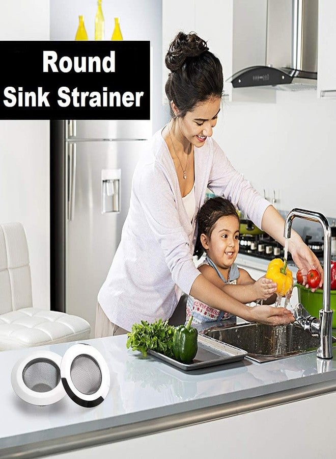 Cloudzy Sink Strainer Stainless Steel Mesh Round Filter Bathroom Bathtub Wash Basin Garbage Disposal Basket Filter Floor Balcony Hole Shower Drain (Big Round) - Image 4