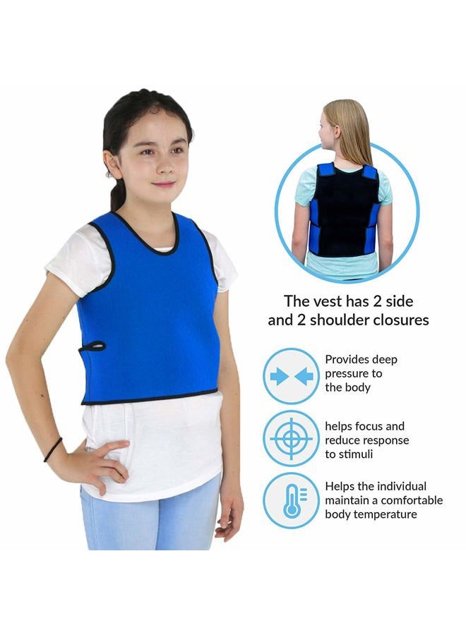 TOPARCHERY Sensory Compression Vest Sensory Processing Disorder Vest Deep Pressure Comfort for Autism Hyperactivity Mood Processing Disorders (Small 14” x 24”) - Image 3