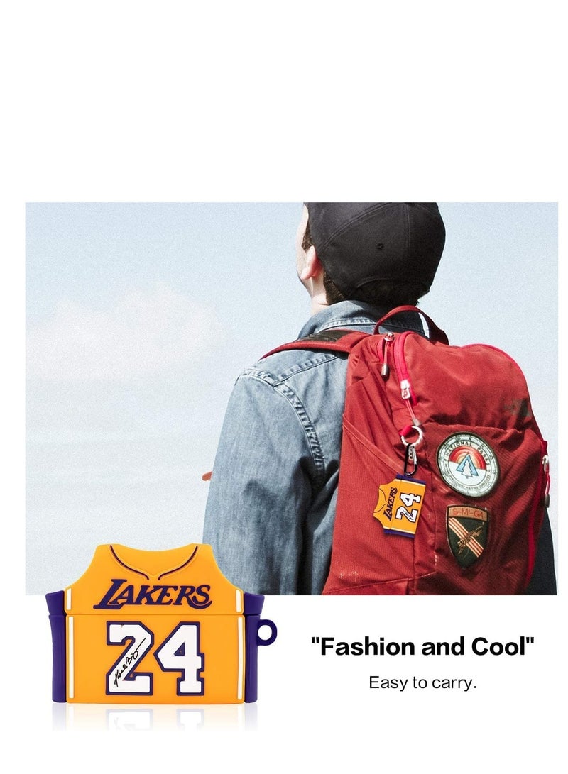 SYOSI Case for Airpods Pro Case Cover 6 in 1 Accessory Full Protective Silicone Skin Accessories for Women Men Girl with AirPods Pro Case Cool Funny 3D Cartoon Cool Design Size 24 Yellow - Image 4