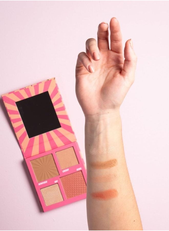 W7 Cosmetics W7 Sculpt Power Face Palette - 4-in-1 Blush, Bronze & Highlight Palette  - Image 2