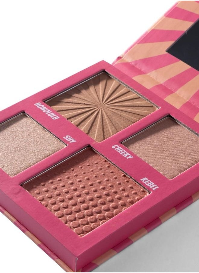 W7 Sculpt Power Face Palette - 4-in-1 Blush, Bronze & Highlight Palette
