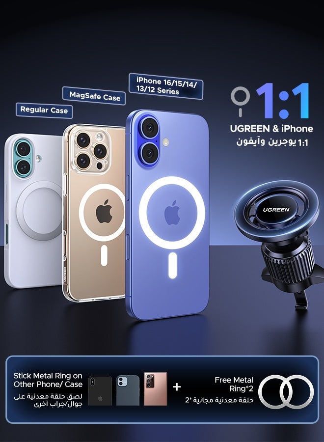 MagSafe Car Mount【20*N52 Magnet】Magnetic Phone Holder for Car, Air Vent Friendly Hook, Strong Magnet, One-hand Operation, 360° Rotate, for Galaxy S26/ image 7