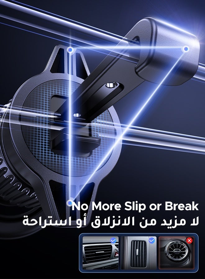 Ugreen MagSafe Car Mount【20*N52 Magnet】Magnetic Phone Holder for Car, Air Vent Friendly Hook, Strong Magnet, One-hand Operation, 360° Rotate, for Galaxy S26/S25 Ultra/iPhone 17/16/15 Pro Max/MagSafe Case - Image 5