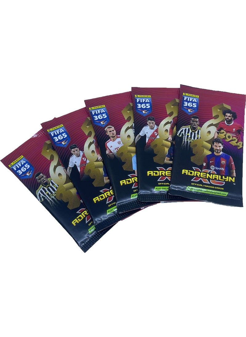 Panini - بطاقات لاعب كرة القدم التجارية فيفا 365 2024 (5 عبوات من 30 بطاقة) - Image 1