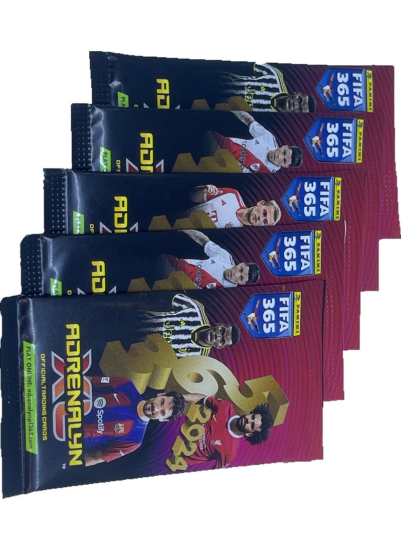 Panini - بطاقات لاعب كرة القدم التجارية فيفا 365 2024 (5 عبوات من 30 بطاقة) - Image 1