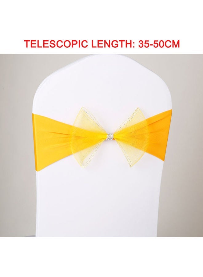 NIBEMINENT Chair Sash Bow Yellow 18x8x15cm - Image 2