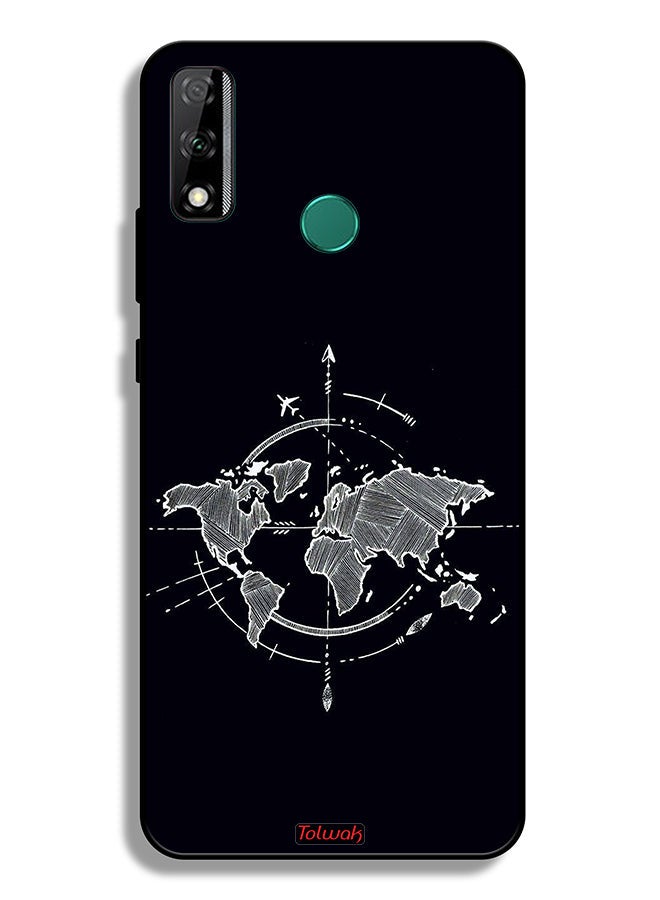 Tolwak Huawei Y8s Protective Case Cover Compass Art - Image 2