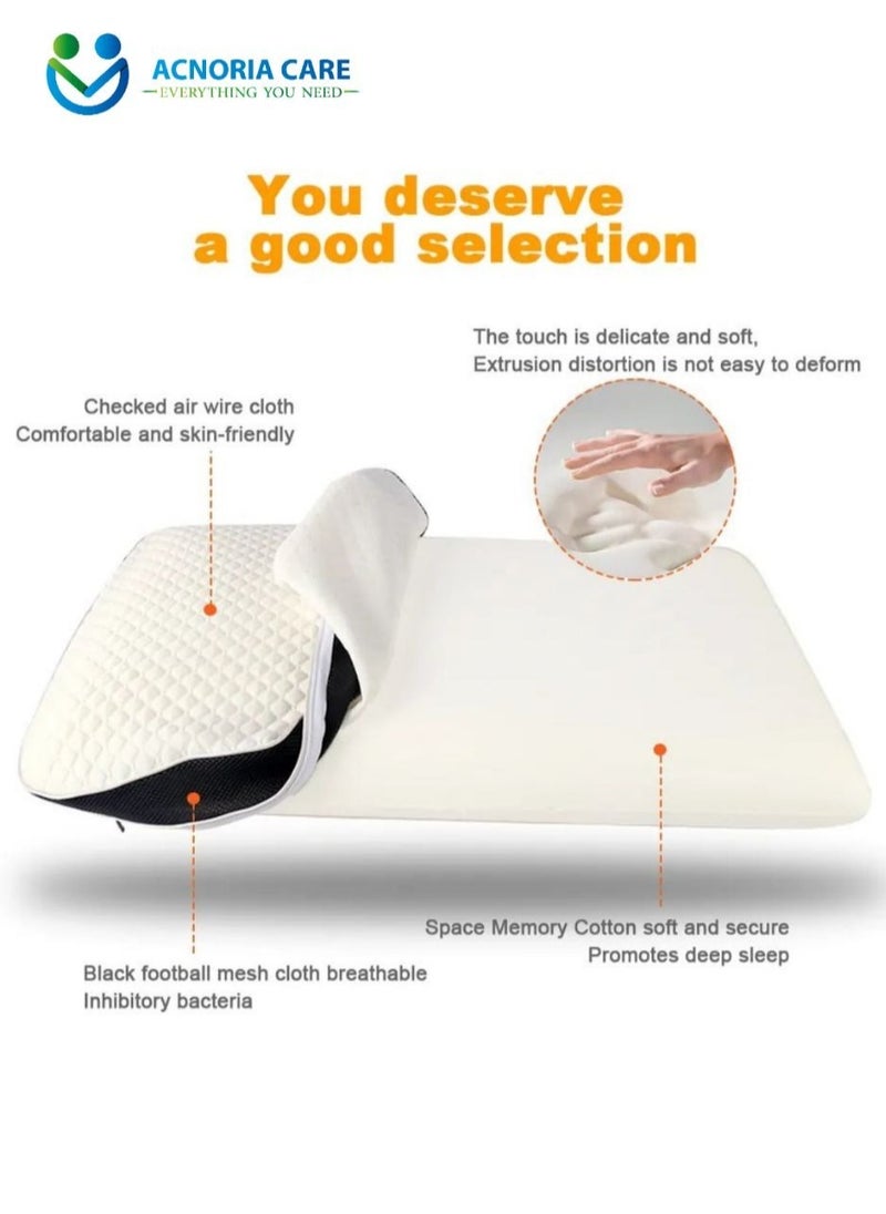 ACNORIA CARE - A Medical Sleeping Pillow Made Of Memory Foam To Protect The Neck Soft And Comfortable, Suitable For Bedrooms - From Acnoria Care - Size 68 * 39 * 12 cm - Image 1