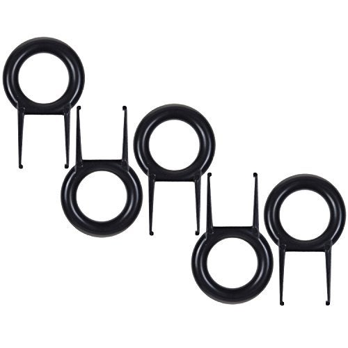 Cuziss Pack of 5pcs Black Color Rounded Key Puller Keycap Puller/Key Cap Remover Tool for Mechanical Keyboard… - Image 2