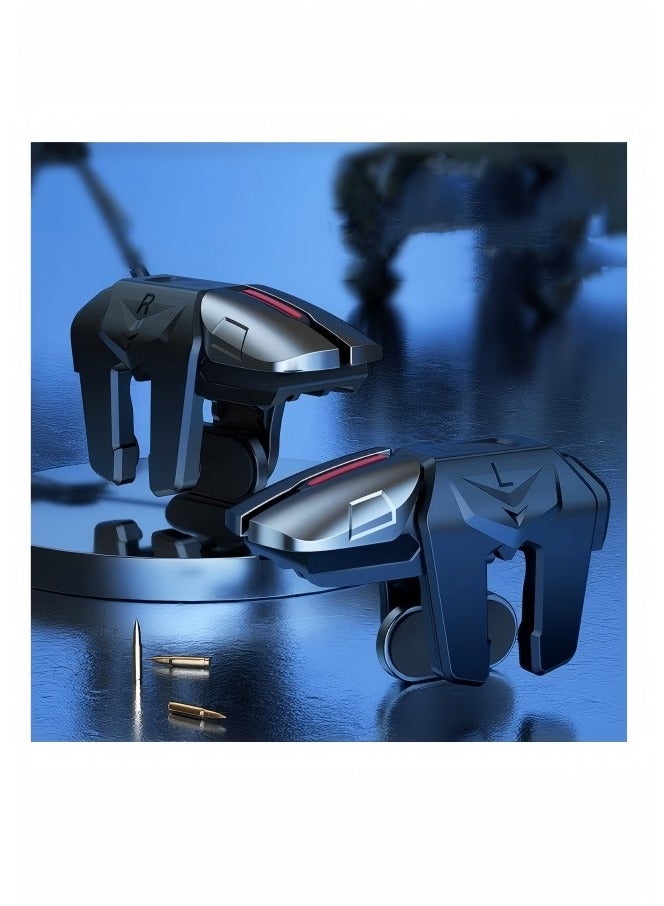 Professional 6 Fingers Game Trigger Mobile Controller with 4 Metal Buttons Non-slip Design Precise Movement New Experience  - Image 2