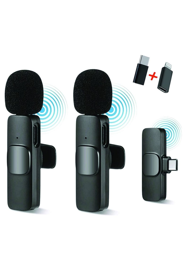 ELTRAZONE Wireless Microphone Lavalier Microphone 2 in 1 for iPad YouTube Facebook Live Streaming Vlog Audio Recording Cordless Mini mic with noise reduction and Plug-Play - Image 1