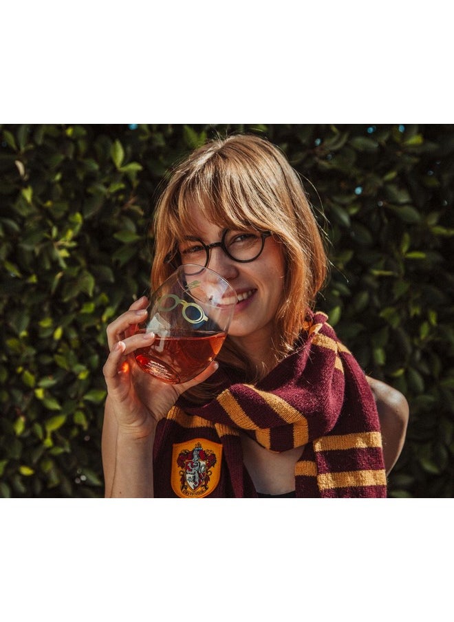Toynk Harry Potter Icons Stemless Wine Glasses, Set Of 4 | 20-Ounce Tumbler Cups For Mimosas, Cocktails  - Image 2