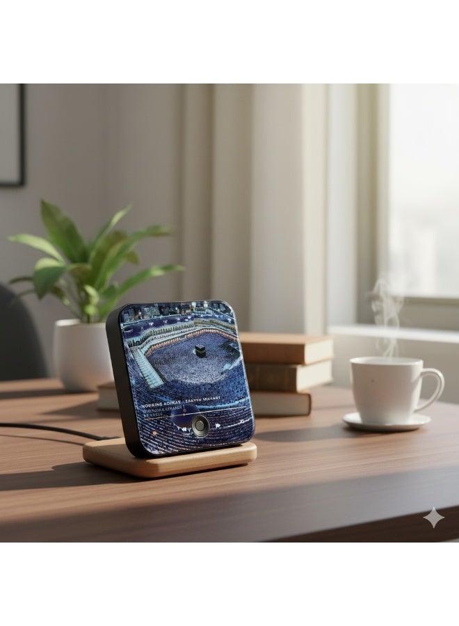 مكبر صوت مغناطيسي للقرآن الكريم للثلاجة - مشغل سور صوتية مُحمّل مسبقًا مع تلاوات إسلامية، مغناطيسي محمول، قابل لإعادة الشحن عبر USB-C، تحكم باللمس، هدايا رمضان والعيد، هدايا إسلامية - Image 2