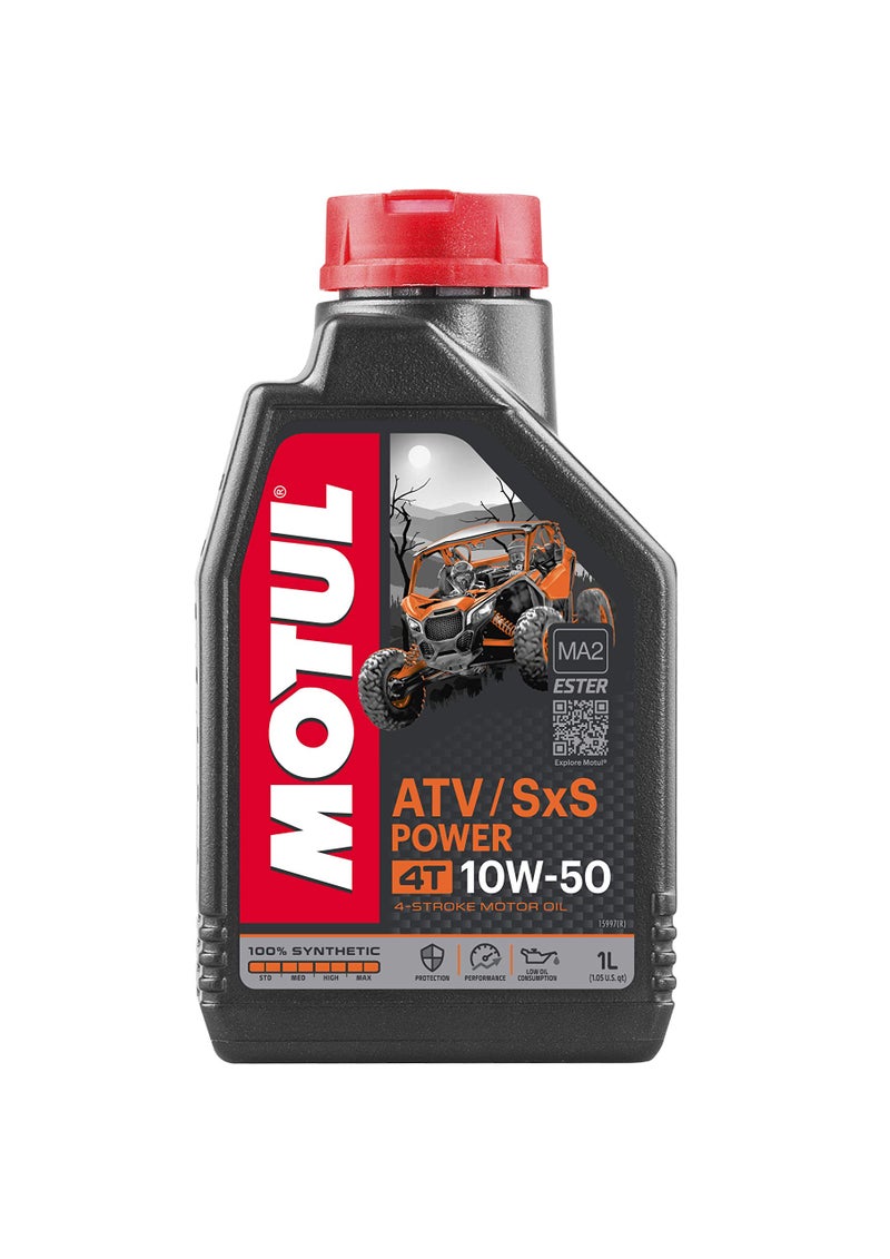 Motul ATV SXS Power 10W50 4T 100% Synthetic Engine Oil 1 Liter - Image 4