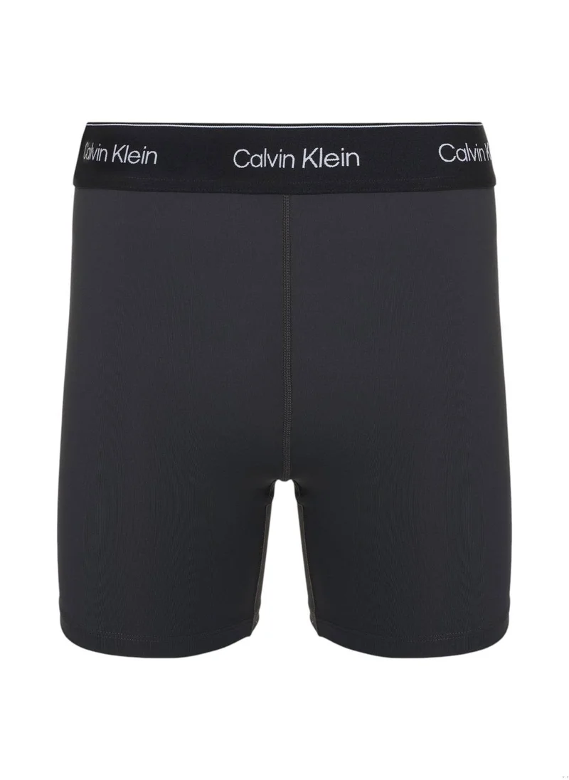 CALVIN KLEIN Women's Tight Gym Shorts - Polyester, Black