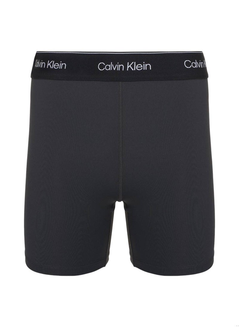 CALVIN KLEIN Women's Tight Gym Shorts - Polyester, Black  - Image 1