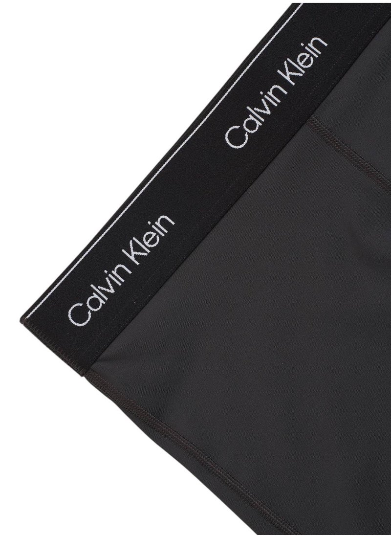 CALVIN KLEIN Women's Tight Gym Shorts - Polyester, Black  - Image 3