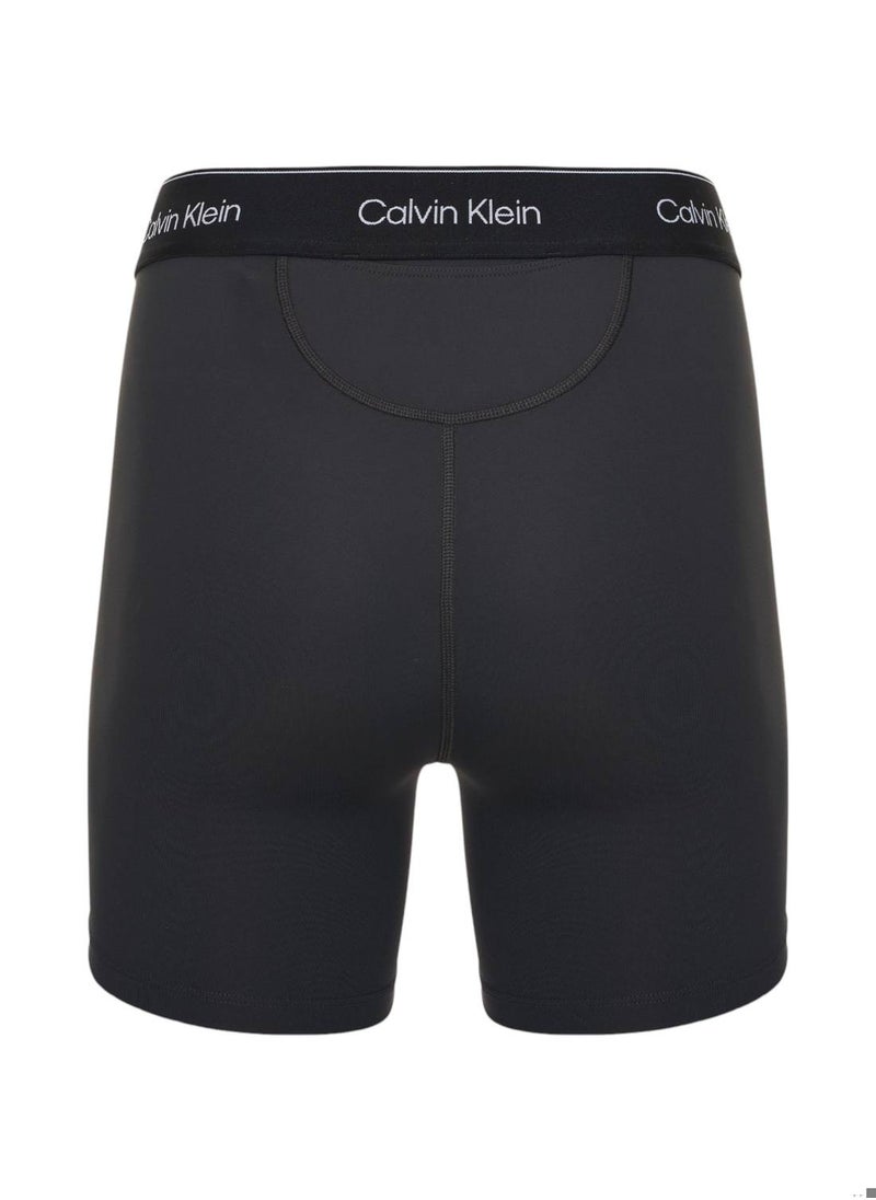 CALVIN KLEIN Women's Tight Gym Shorts - Polyester, Black  - Image 4